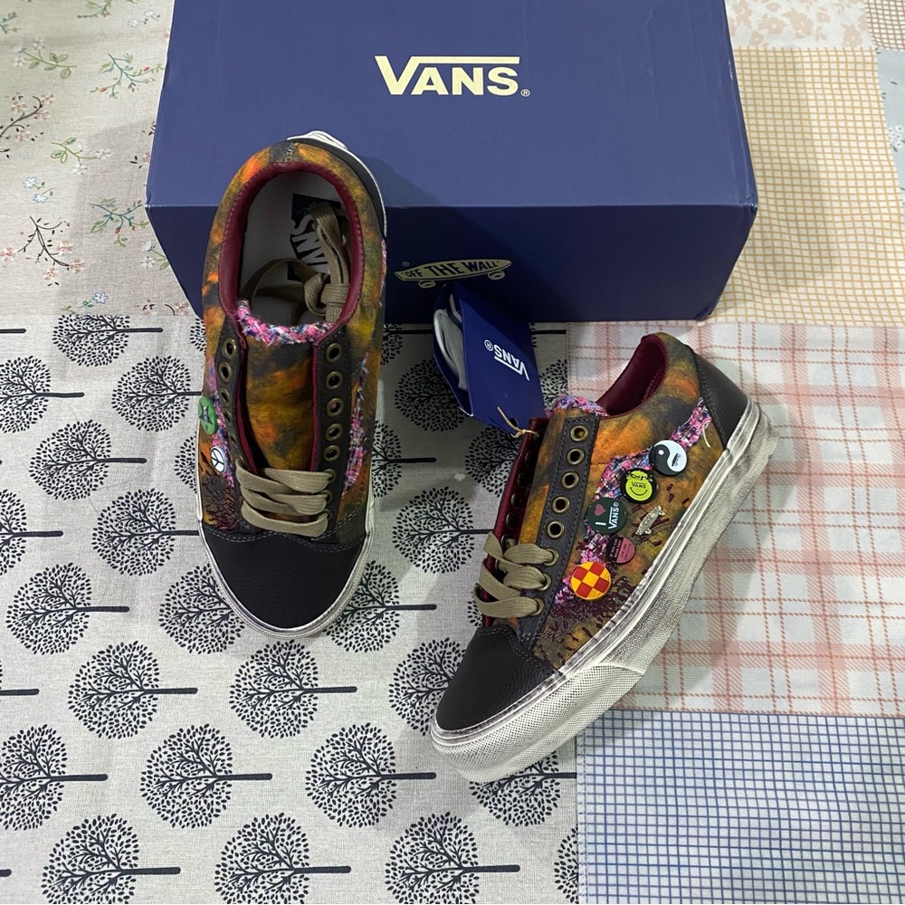 Vans Multicolor Canvas Low-Top Sneakers
